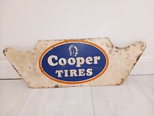 Vintage 1960s - 1970s Cooper Tires Metal Store Sign 23