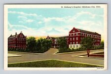 Oklahoma City OK-Oklahoma, St Anthony's Hospital, Antique, Vintage Postcard picture