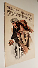 1910 Front Page Cover Art ~ Sunday Magazine Of The Boston Sunday Post~ Pabst picture