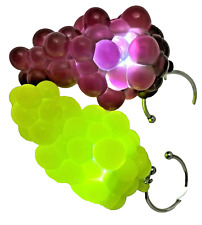 Disney California Adventure Red Green Grapes Glow Cube Wine Charm Parks Lot of 2 picture