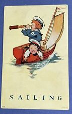 Vintage Postcard~Boys Sailing~1906 S.S. Porter. C517 picture
