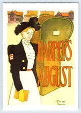 August 1897 Harper's Magazine Edward Penfield Reprint Postcard BRL18 picture