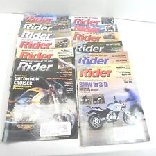 2002 RIDER MOTORCYCLE MAGAZINE LOT OF 12 ISSUES FULL YEAR HARLEYS SPORT BIKES picture
