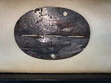 GERMAN WWII DOG TAG MILITARY 1093 HEAVILY CLEANED ORIGINAL TAG BADGE OLD RUSTY picture