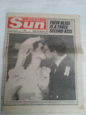 SUN Newspaper 24 JULY 1986 - Sarah Ferguson / Prince Andrew ROYAL WEDDING etc picture