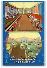 c1940's Stanley Smith Restaurant Interior View Brooklyn New York NY Postcard picture