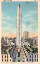 Postcard NY New York City RCA Building Rockefeller Center 1935 Vintage PC J8119 picture