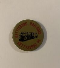 Vintage Pennsylvania GETTYSBURG RAILROAD Pinback Button Train picture