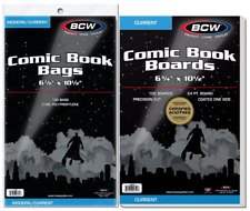 (25 pack) BCW Comic Book Bags (Modern/Current) and Boards Acid Free - Archival picture