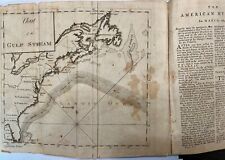 Benjamin Franklin's 1789 Chart of the Gulf Stream map & remarks, rare print picture