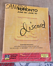 Toronto 1989-90 Yellow Pages Telephone Directory - Canada Phone Book picture