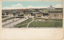 Providence RI -- N.Y., N.H., & H. Railroad Station -- Vintage Detroit Publishing picture