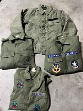 Vintage Military Bundle Lot 4 Pieces Deck Jacket/ Shirt 60s 70s 80s Vietnam/navy picture