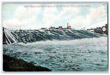1907 Great Water Power St Anthony Minneapolis Minnesota Antique Vintage Postcard picture