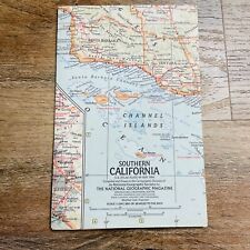 VTG Map CALIFORNIA National Geographic North & South May 1966 DoubleSide 15”x20” picture