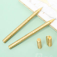 Handmade Solid Wave Surface Brass Ballpoint Pen EDC Portable Writing Office Pen picture