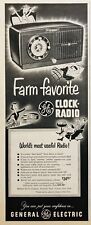 1950AD.(XH74)~GENERAL ELECTRIC CO. SYRACUSE, NY. FARM FAVORITE CLOCK RADIO picture