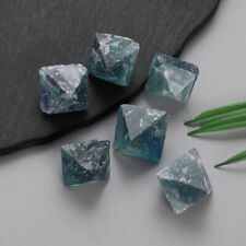 100g/Package Natural Blue Fluorite Octahedron Crystal Mineral Crystal Healing US picture