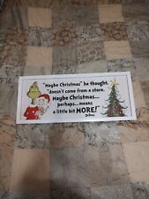 🔥Dr. Seuss Christmas Wooden Box Sign Decor Hobby Lobby Exclusive Glass&Wood picture