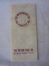 The Woodman's / Planter's Pal, Victor Tool Co. USA Manual Catalog dated 1944 picture