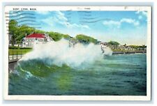 c1930s Surf Scene, Lynn, Massachusetts MA Posted Vintage Postcard picture