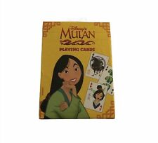 New Rare Disney Mulan Playing Cards Standard Card Deck No 485 Sealed Made in USA picture