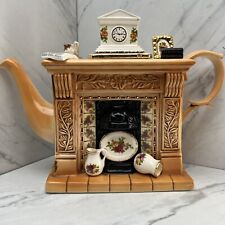 Vintage Royal Albert Old Country Roses Teapot Fireplace Cardew Full Size Large picture
