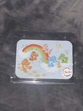 Vintage 2002 Care Bears 2 Decks Playing Cards in Metal Tin 80's Retro Game picture