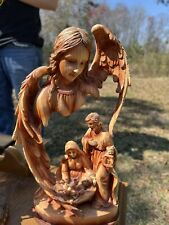 Beautiful Wooden Angel Appears When Jesus Was Born. picture