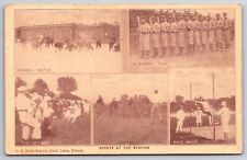 Great Lakes IL~Naval Station Sports~Baseball Team~Snowball Battle~Got Word~1917 picture