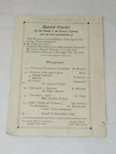 1931 Special CONCERT for the benefit of Sailors Orphans PROGRAM SS Conte Grande picture