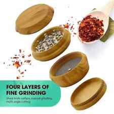 2.5'' 45 mm Natural Wood Metal Herb Grinder 4 Layer Crusher THB-25 picture