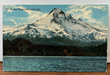Mount Hood From Lost Lake Oregon Vintage Souvenir Postcard Unposted Glosso  Ser picture