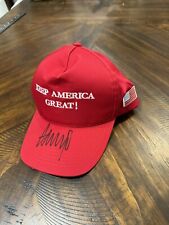 PRESIDENT DONALD TRUMP SIGNED AUTOGRAPH HAT WITH COA KEEP AMERICA GREAT KAG picture