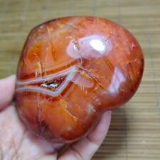 329g  Natural Colorful Red Orange Carnelian Agate CRYSTAL Heart Healing 492 picture