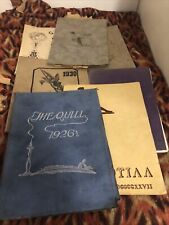 The Quill Nevada City High School Yearbook 1912-1930 7 Book Lot California Gold picture