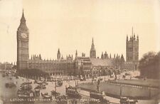 Postcard RPPC England London Clock Tower and Houses of Parliament UK picture