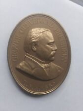 1885 Grover Cleveland President Presidential Oval Medal Peace Indian U.S. Mint picture