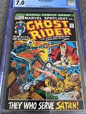 Marvel Spotlight #7🔥CGC 7.0🔥WHITE PAGES🔥3rd Ghost Rider Appearance🔥New Case picture