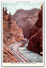 1907 Railway, Rocky Point Clear Creek Canon Colorado CO Antique Postcard picture