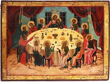 Antiques, Orthodox, Russian icon: The Mystic Supper picture