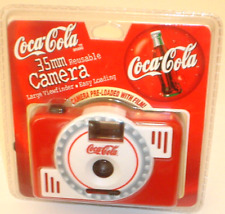 Vintage 1999 Coca-Cola 35mm Reusable Camera Pre-Loaded w/Film New Factory Sealed picture