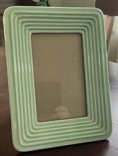 Green Fiestaware Ceramic Picture Frame 4 x 6 Photo Vintage 1997 Homer Laughlin picture