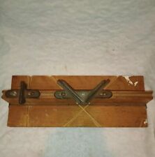 Vintage GEM Folding Miter saw Box wood Alaska Freezer Co. Wichendon MA wooden picture