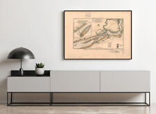 1777 Map of Plan of attack on Fort Mifflin | Fort Mifflin Map Reproduction | Vin picture