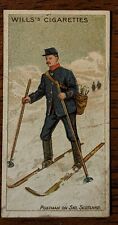  1913 - Wills Cigarette Card - Royal Mail - #42 Postman On Ski Scotland  picture