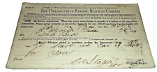 FEBRUARY 1895 PHILADELPHIA & READING FREIGHT DELIVERY NOTIFICATION POST CARD picture