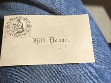 1880’s - Sappho Hose - Bill Doane Name Trade Card picture