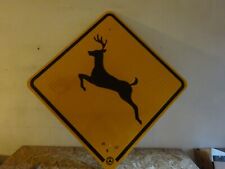 Deer crossing warning highway marker road sign 2005 Pennsylvania picture