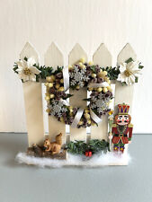 Christmas Fence great accessory for Byers Choice Carolers - New / Handmade picture